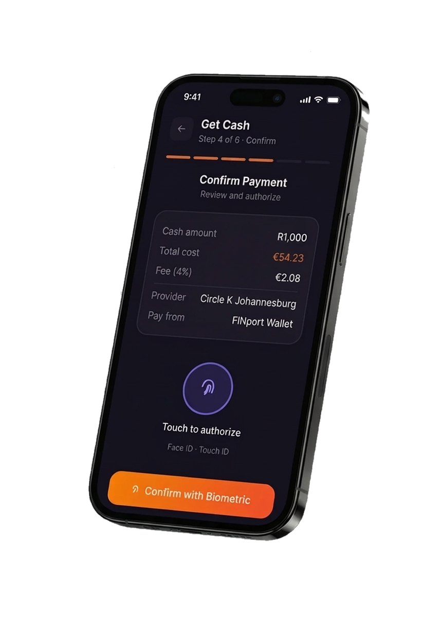 FINport agent app - Confirm Payment